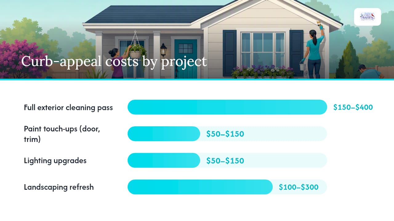 Comparison of curb appeal costs and rent increase effects