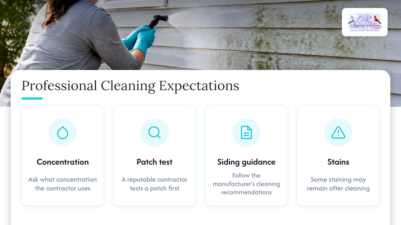 Four checks for professional siding cleaning